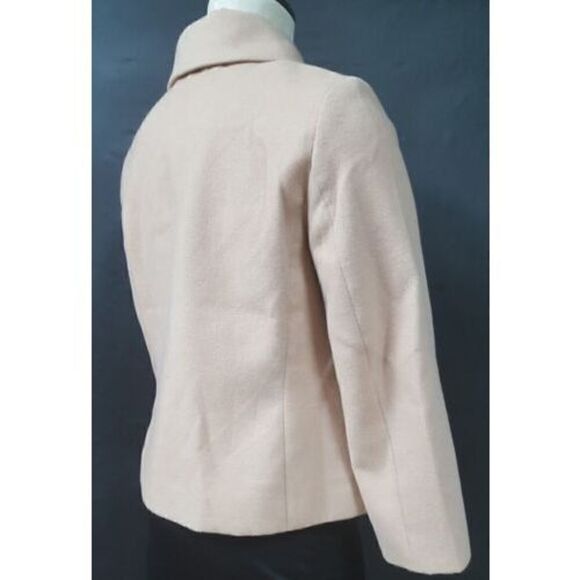 Chicos Beige Jacket Size 0 Small 2 Button Lined Long Sleeve Career - Picture 8 of 11
